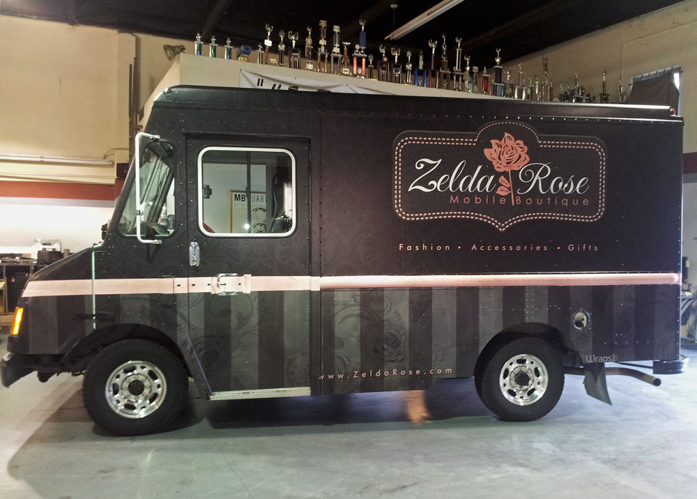 Driver-Side View of the Zelda Rose Mobile Boutique